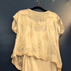 Cream Sheer Blouse